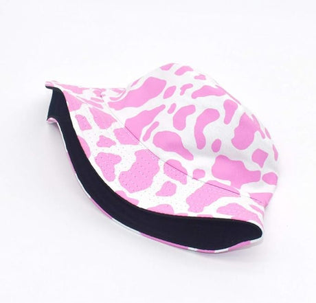 Unisex Cow Print Bucket Hat Reversible - Just £6.99! Shop now at Warwickshire Clothing.
