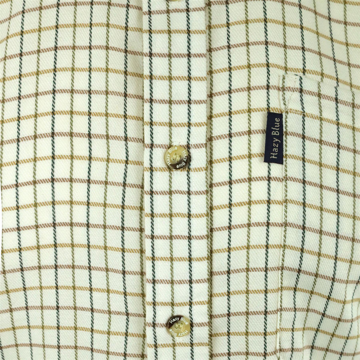 Hazy Blue Mens Long Sleeve Country Check Shirt - Fleece Lined - Just £24.99! Shop now at Warwickshire Clothing.