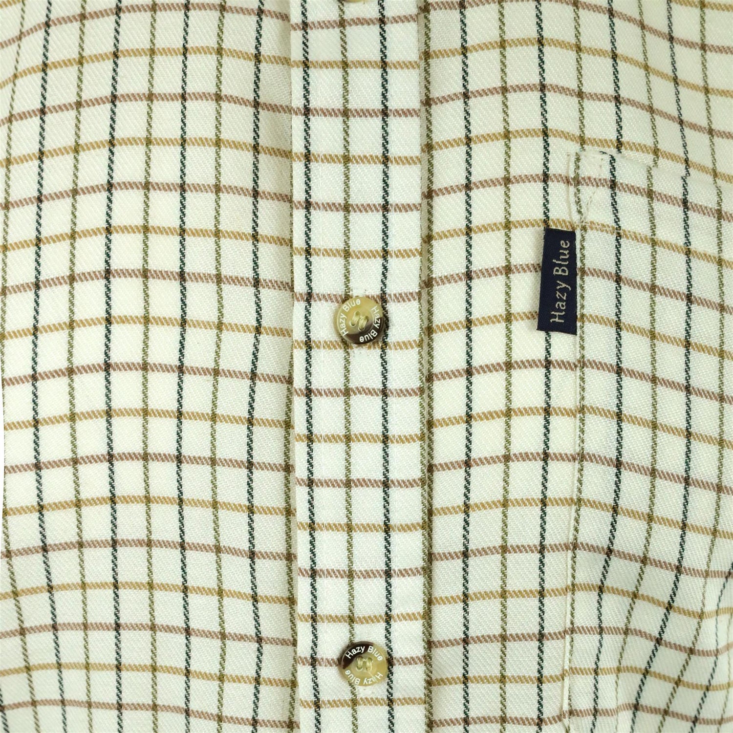 Hazy Blue Mens Long Sleeve Country Check Shirt - Fleece Lined - Just £24.99! Shop now at Warwickshire Clothing.