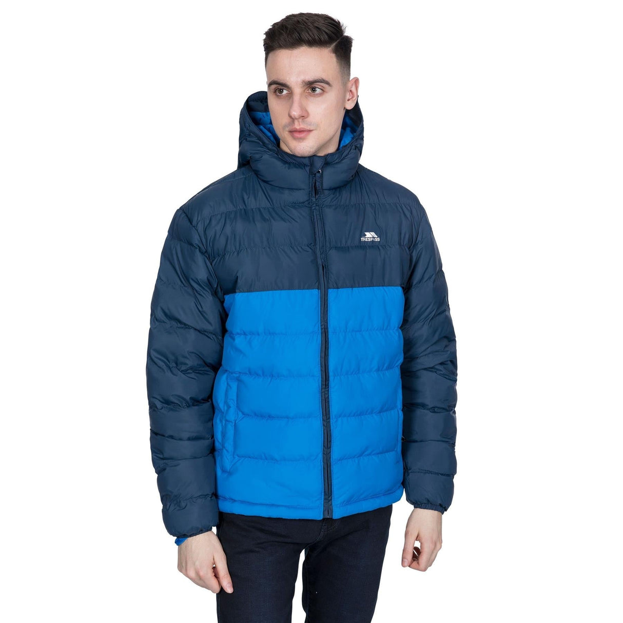 Trespass Mens Oskar Padded Water & Wind Resistant Hooded Padded Jacket - Just £34.99! Shop now at Warwickshire Clothing.