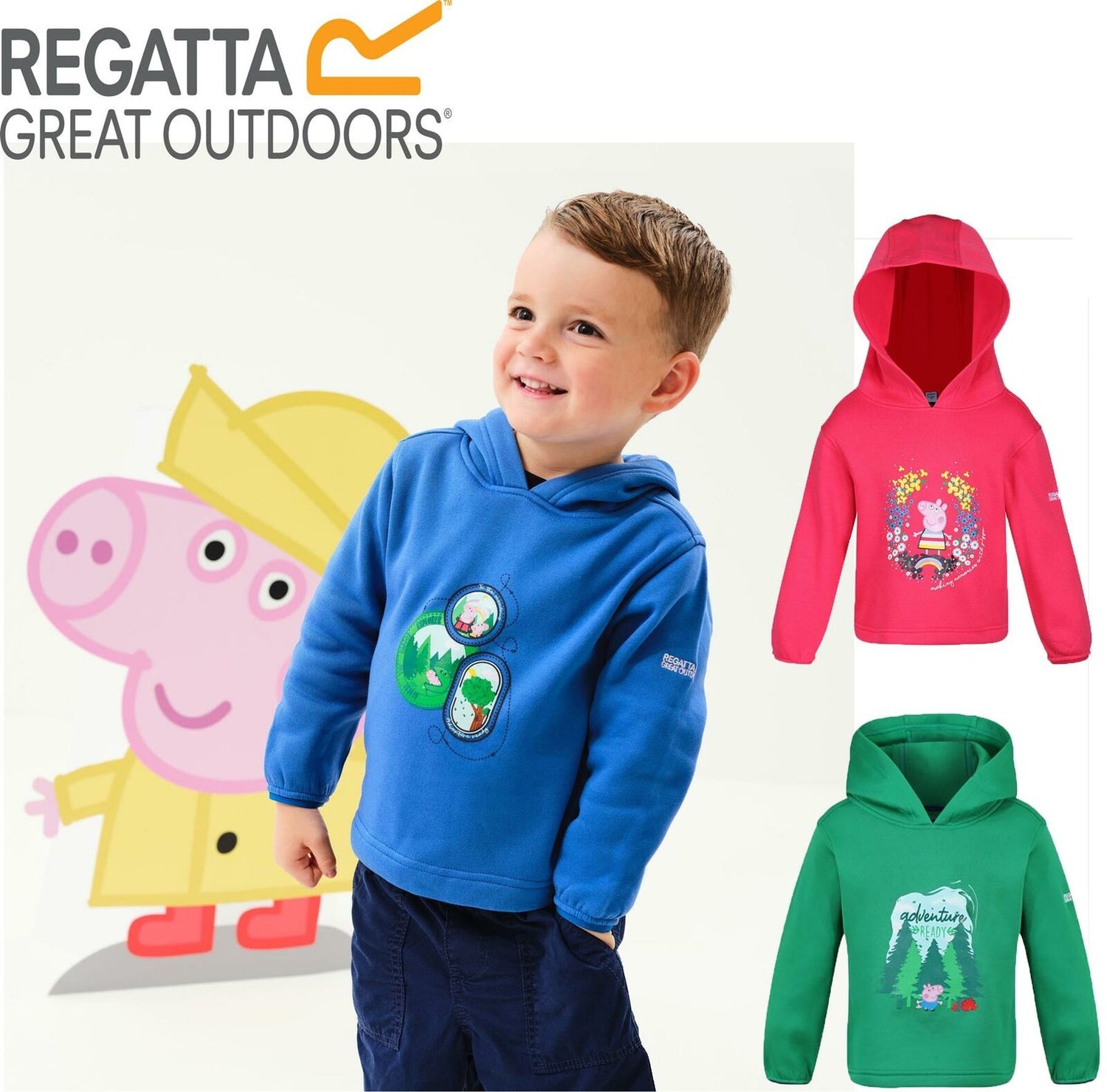 Regatta Peppa Pig Adventure Childrens Ready Hoodie - Just £9.99! Shop now at Warwickshire Clothing.