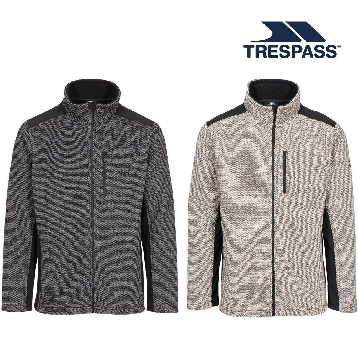 Trespass Mens Faratino Full Zip Knitted Fleece Insulated Jacket - Just £29.99! Shop now at Warwickshire Clothing.