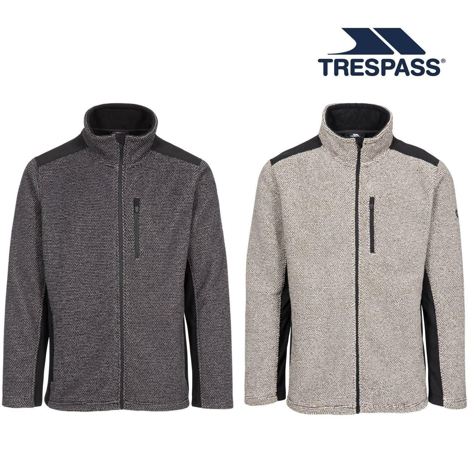 Trespass Mens Faratino Full Zip Knitted Fleece Insulated Jacket - Just £29.99! Shop now at Warwickshire Clothing.