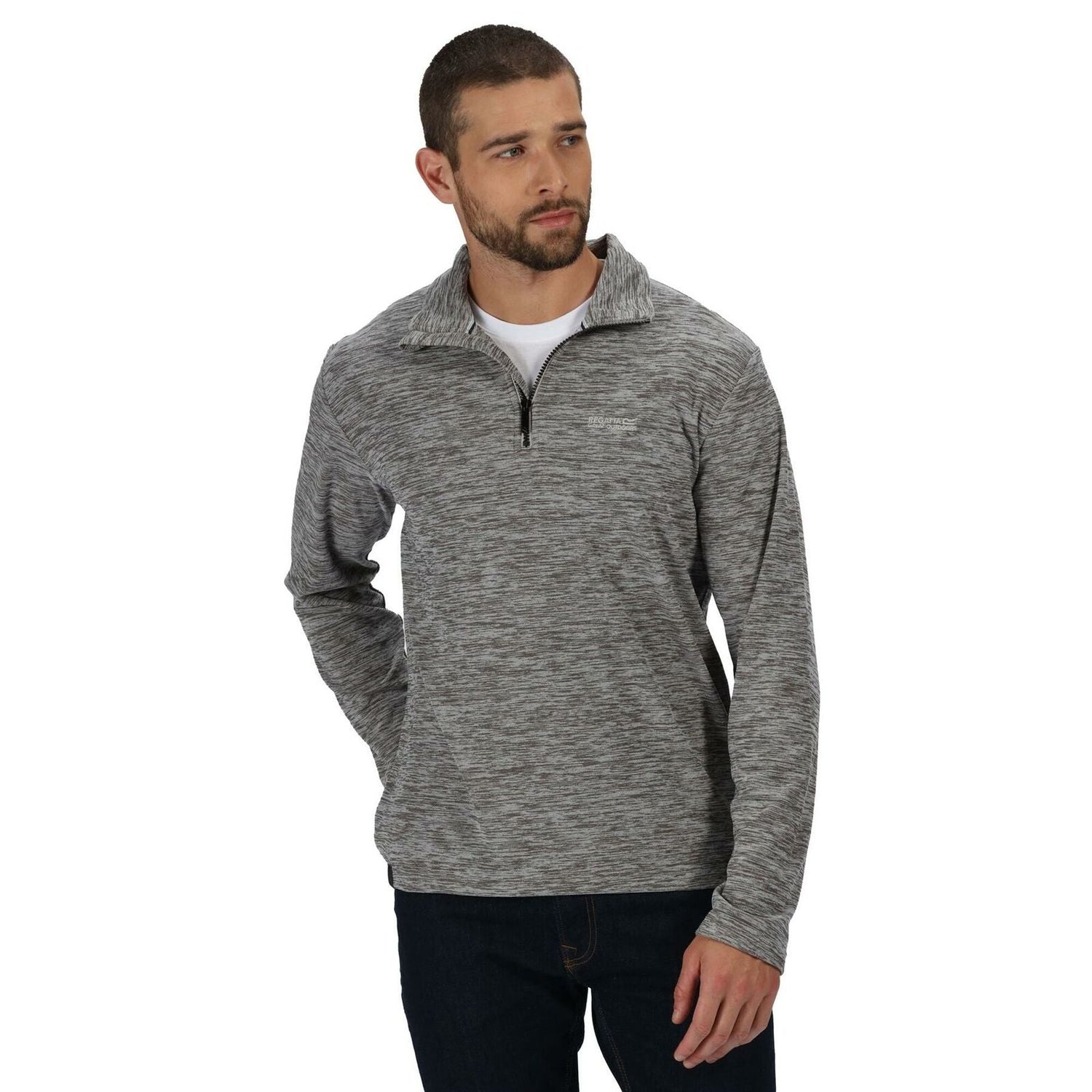 Regatta Mens Elgor II Half Zip Long Sleeved Jumper Pullover - Just £16.99! Shop now at Warwickshire Clothing.
