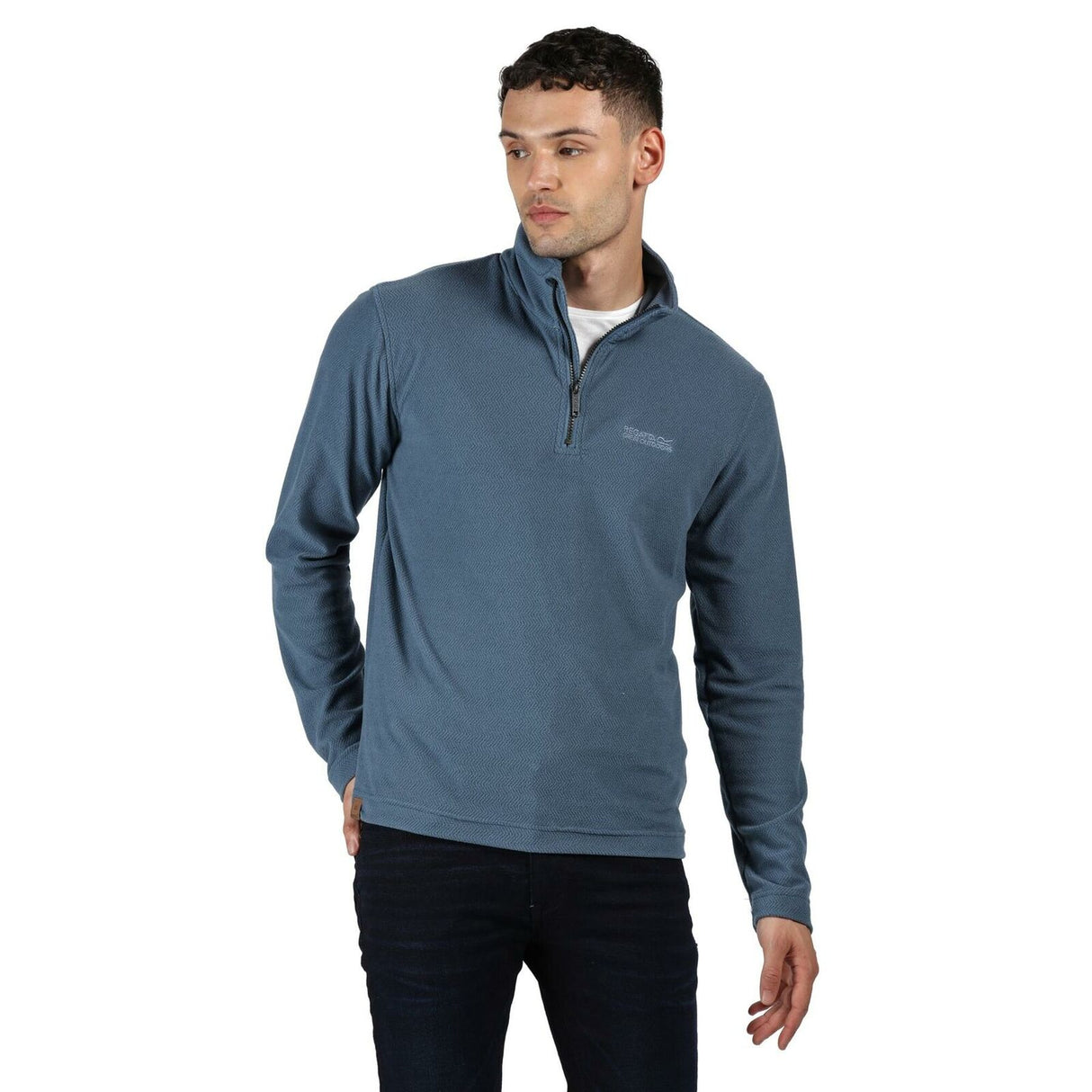 Regatta Mens Elgor II Half Zip Long Sleeved Jumper Pullover - Just £16.99! Shop now at Warwickshire Clothing.