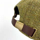 Hazy Blue Mens Leather Peak Tweed Cap One Size - Just $16.99! Shop now at Warwickshire Clothing. Free Dellivery.