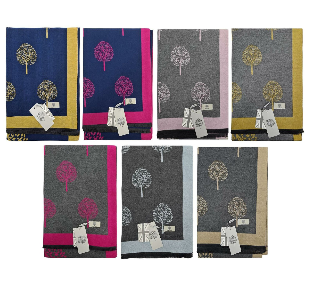 Heritage Pashmina Tree Of Life Womens Scarf - Just £14.99! Shop now at Warwickshire Clothing.