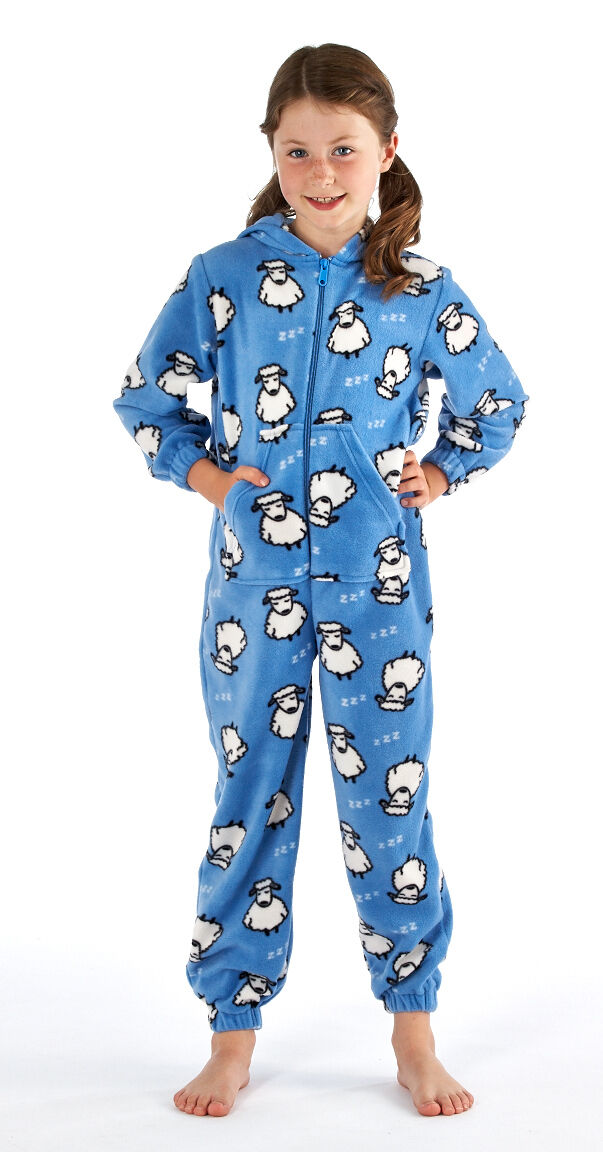 Childrens Onezee Dog Cow In One Pyjamas Full Suite Animal Sleepwear Girls Boys - Just £12.99! Shop now at Warwickshire Clothing.