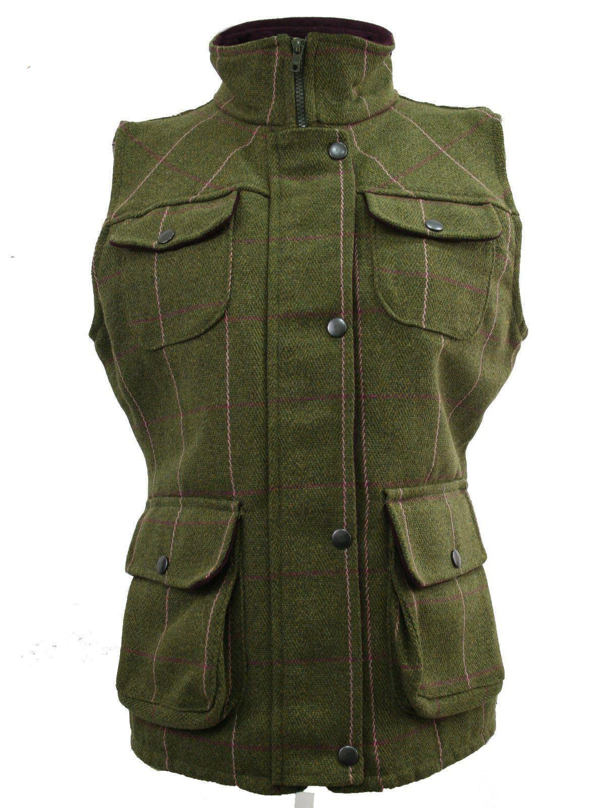 Shire Classics Womens Windsor Country Fitted Tweed Waistcoat Gilet Pink Check - Just £49.99! Shop now at Warwickshire Clothing.