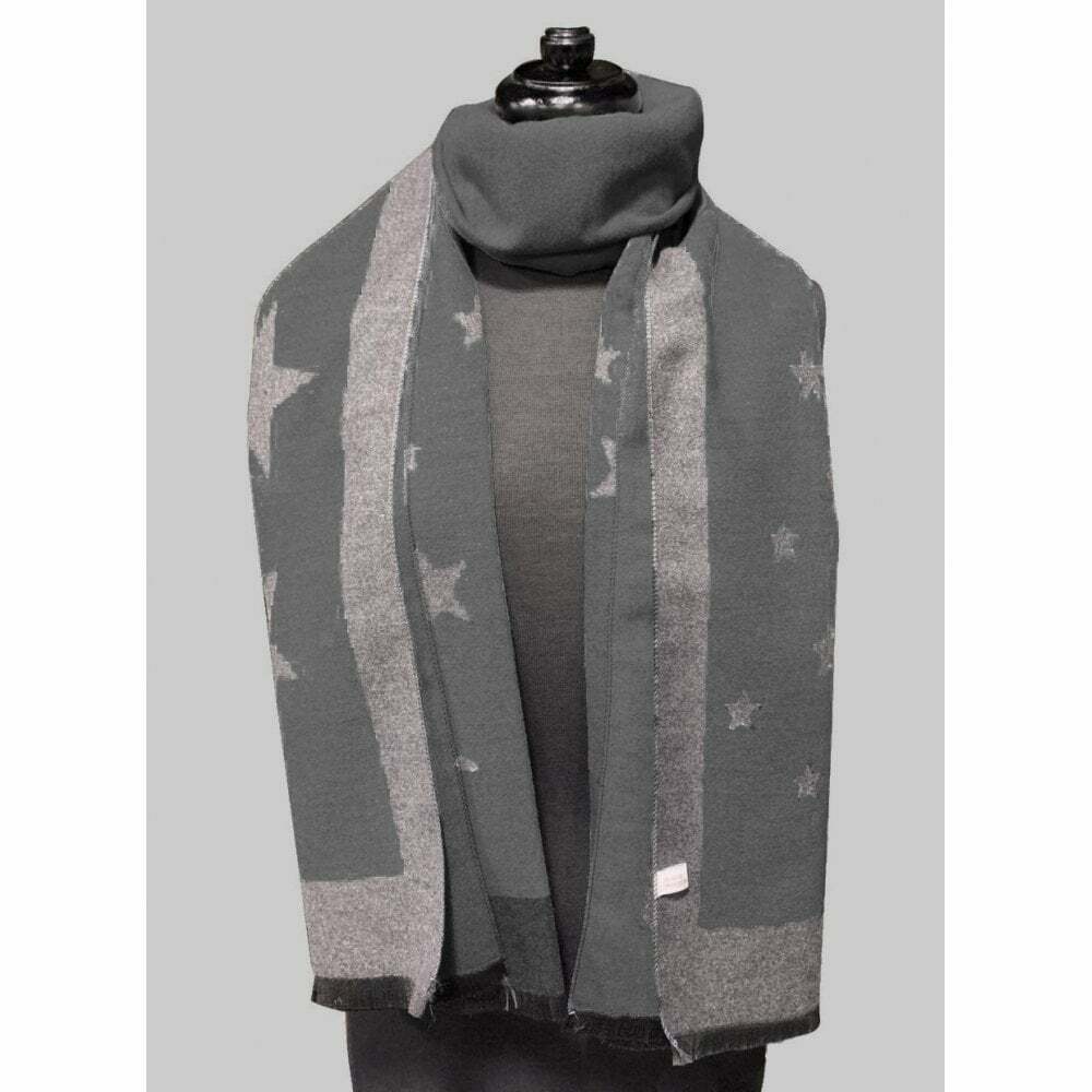 House of Tweed Star Pattern Luxury Ladies Scarf Womens Scarves Nature Warm - Just £12.99! Shop now at Warwickshire Clothing.