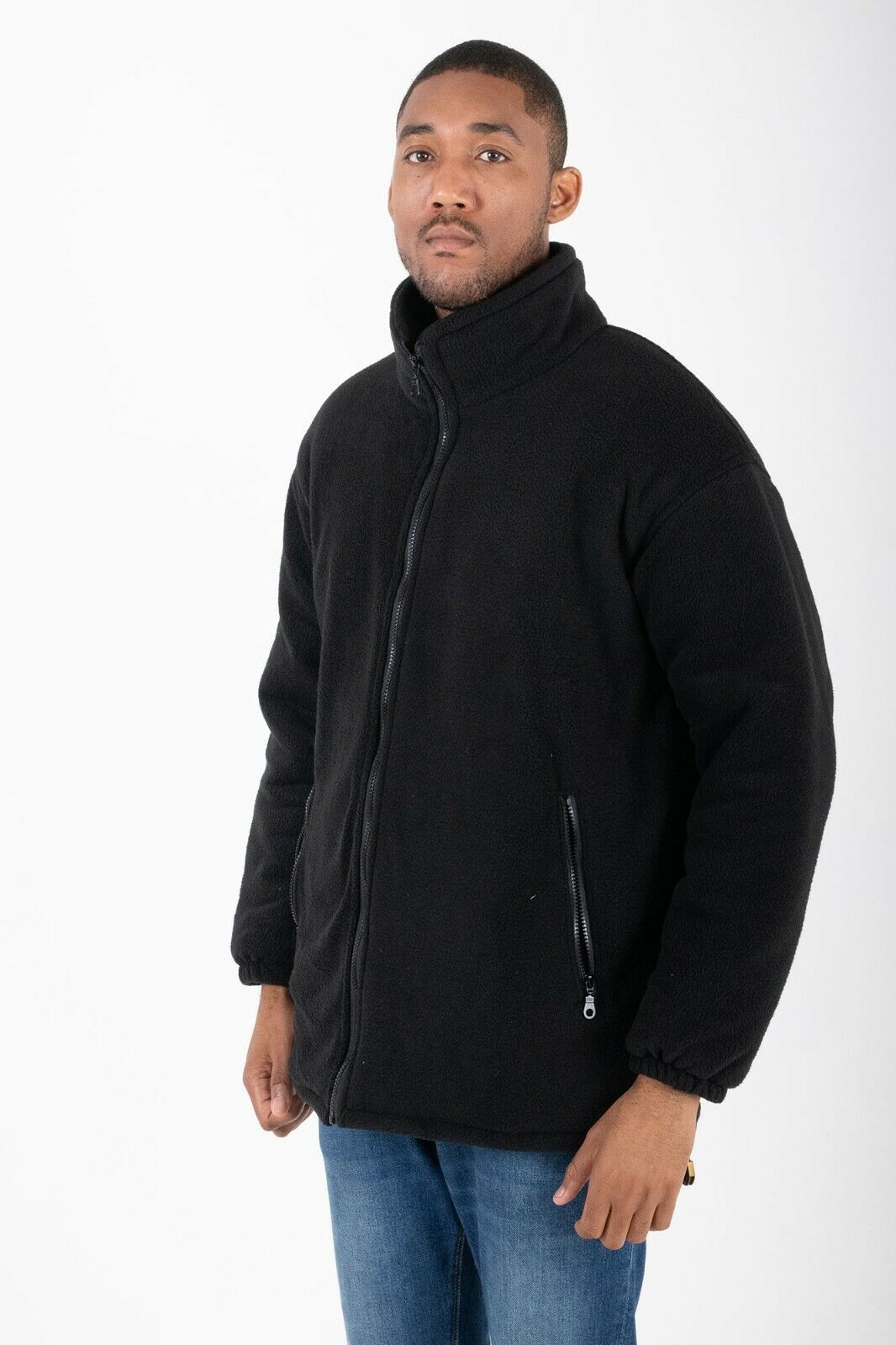 Hazy Blue Unisex Warm Quilted Padded Anti Pill Fleece Jacket - Just £29.99! Shop now at Warwickshire Clothing.