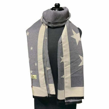 House of Tweed Star Pattern Luxury Ladies Scarf Womens Scarves Nature Warm - Just £12.99! Shop now at Warwickshire Clothing.