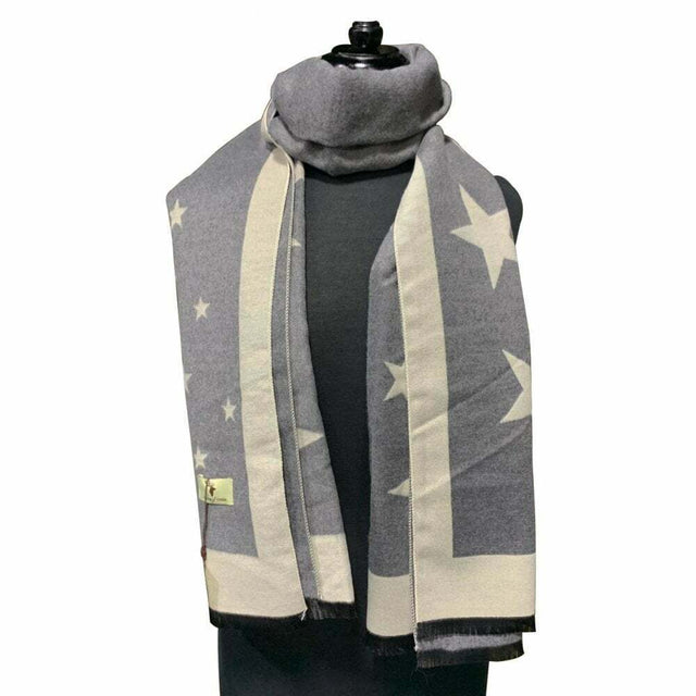 House of Tweed Star Pattern Luxury Ladies Scarf Womens Scarves Nature Warm - Just £12.99! Shop now at Warwickshire Clothing.