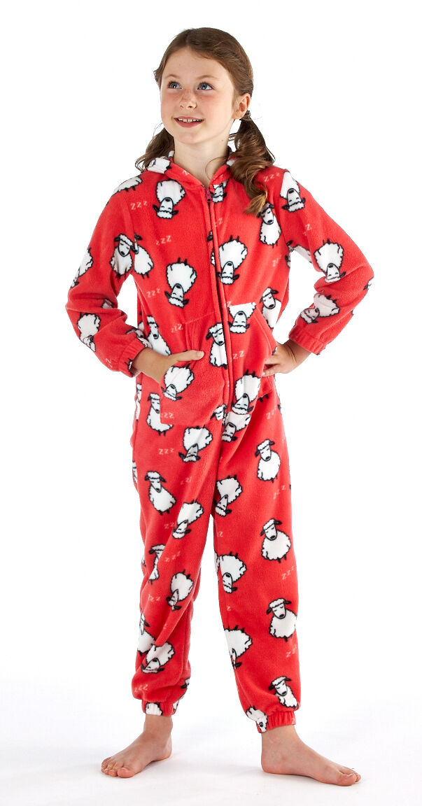 Childrens Onezee Dog Cow In One Pyjamas Full Suite Animal Sleepwear Girls Boys - Just £12.99! Shop now at Warwickshire Clothing.