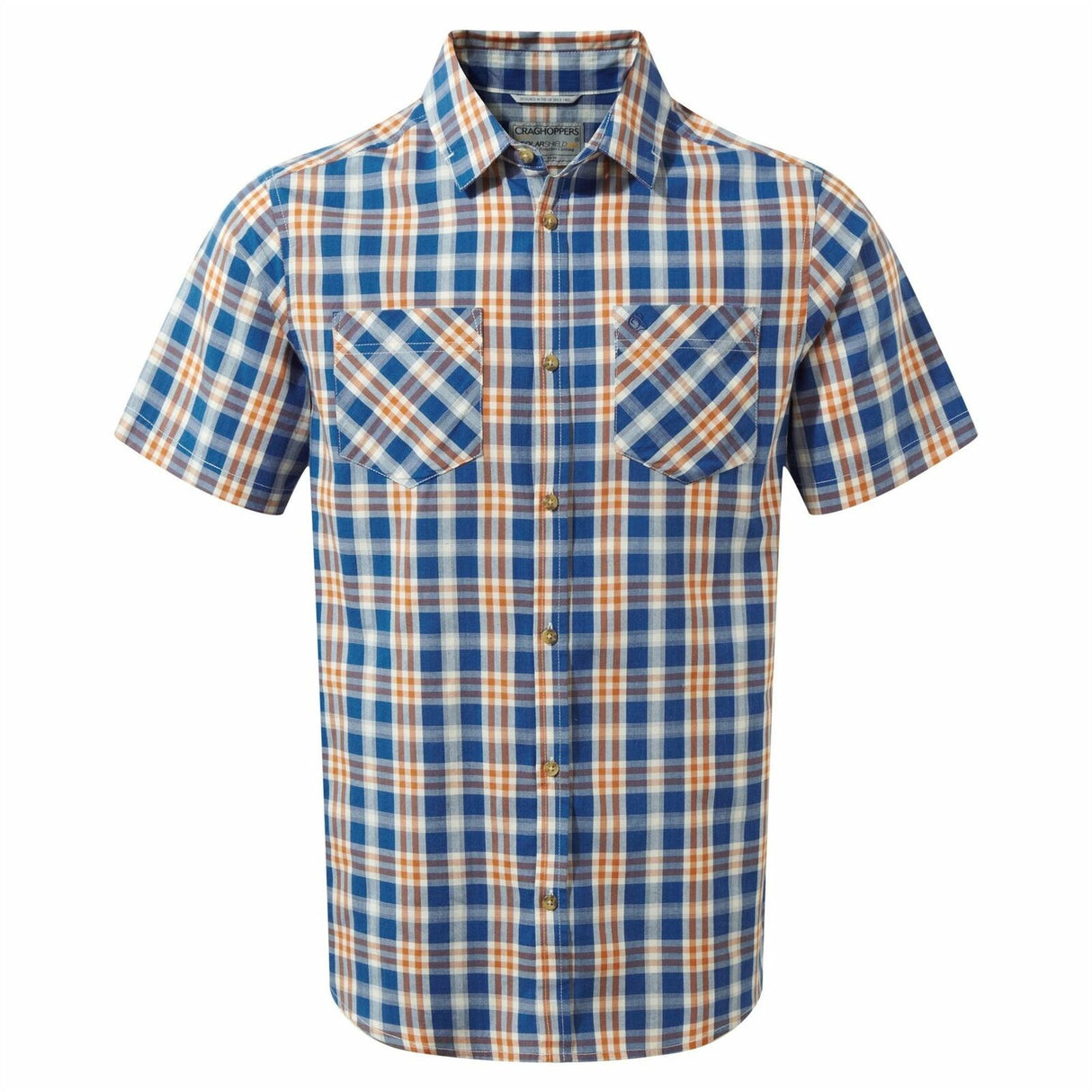 Craghoppers Mens Jamieson Short Sleeve Check Shirt UPF Protection - Just £19.99! Shop now at Warwickshire Clothing.