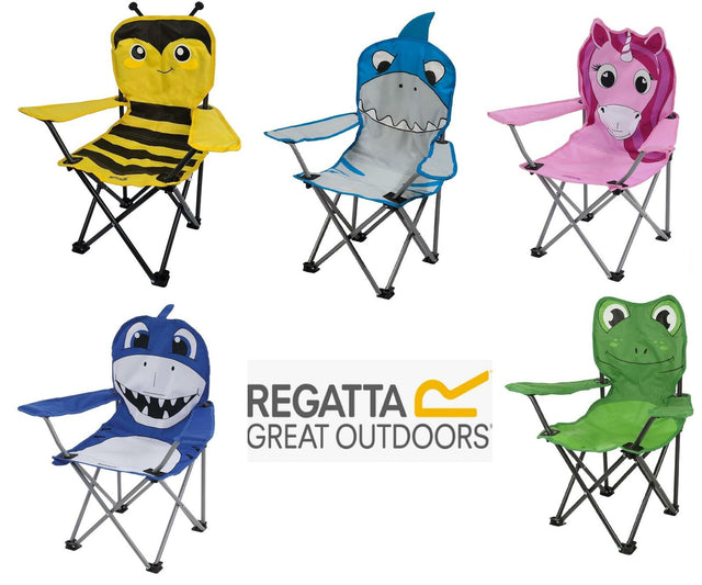 Regatta Kids Camping Lightweight Folding Chair - Ideal for Boys and Girls - Just £17.99! Shop now at Warwickshire Clothing.