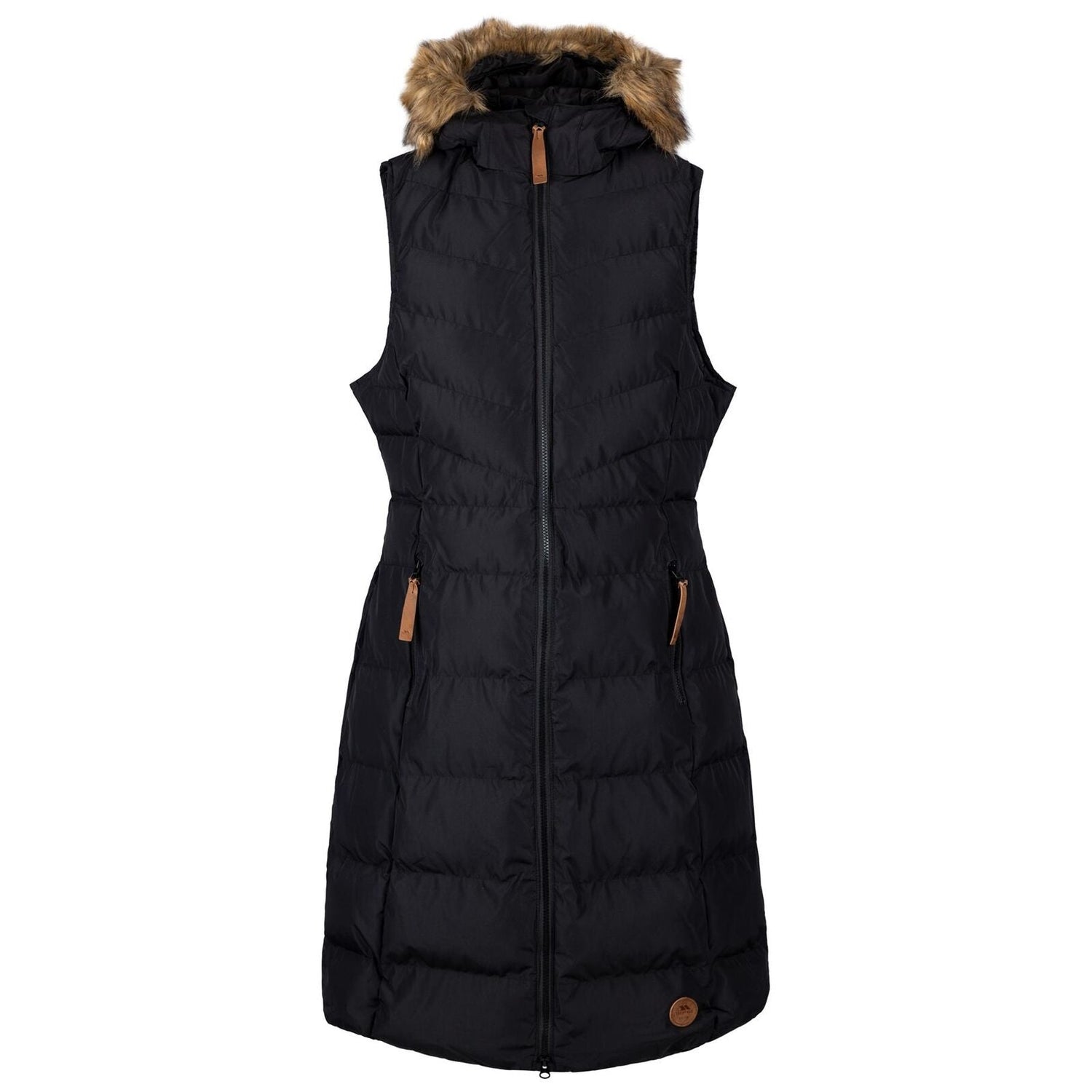Trespass Audrey Long Gilet Sleeveless Quilted Hooded Limited Edition Bodywarmer - Just £49.99! Shop now at Warwickshire Clothing.