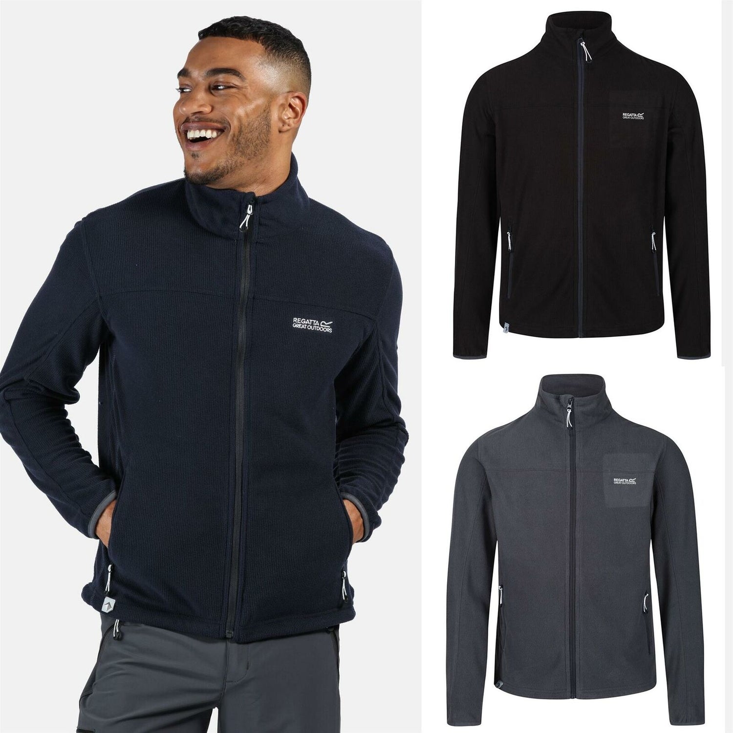 Regatta Mens Stanner Full Zip Lightweight Fleece - Just £22.99! Shop now at Warwickshire Clothing.