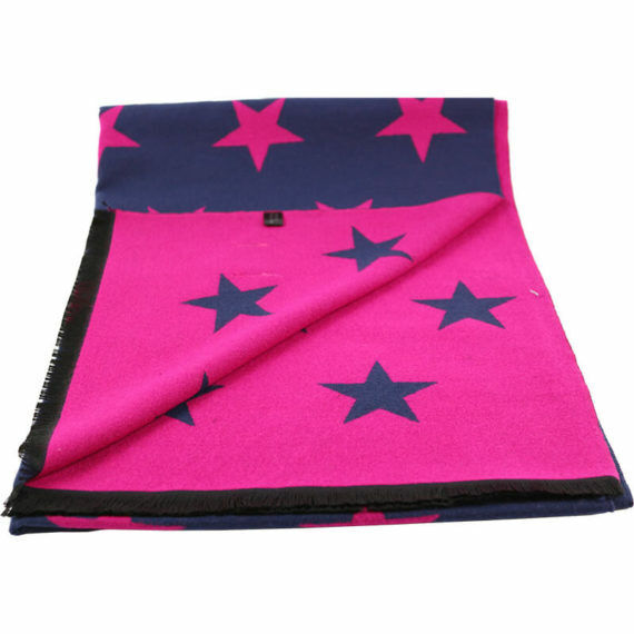 House of Tweed Star Pattern Luxury Ladies Scarf Womens Scarves Nature Warm - Just £12.99! Shop now at Warwickshire Clothing.