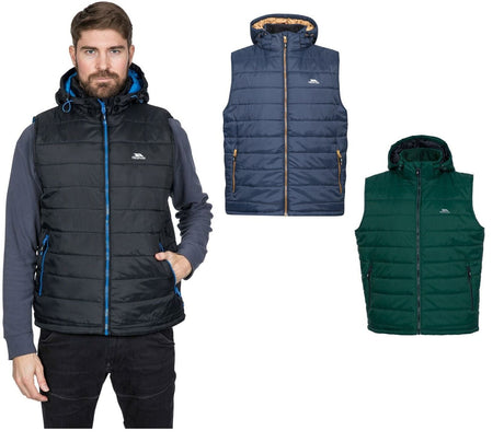 Trespass Mens Franklyn Padded Warm Hooded Insulated Bodywarmer - Just £24.99! Shop now at Warwickshire Clothing.