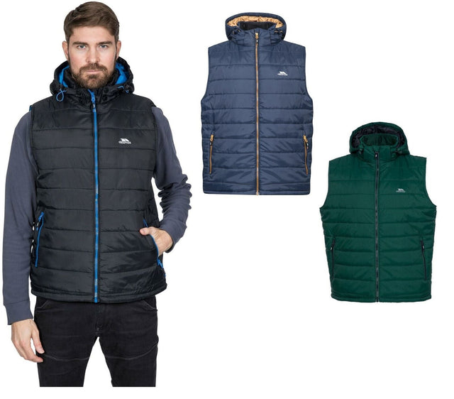 Trespass Mens Franklyn Padded Warm Hooded Insulated Bodywarmer - Just £24.99! Shop now at Warwickshire Clothing.