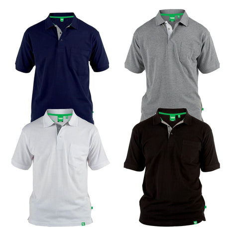 Duke Clothing Grant D555 Fully Combed Pique Polo Shirt With Pocket - Just £19.99! Shop now at Warwickshire Clothing.