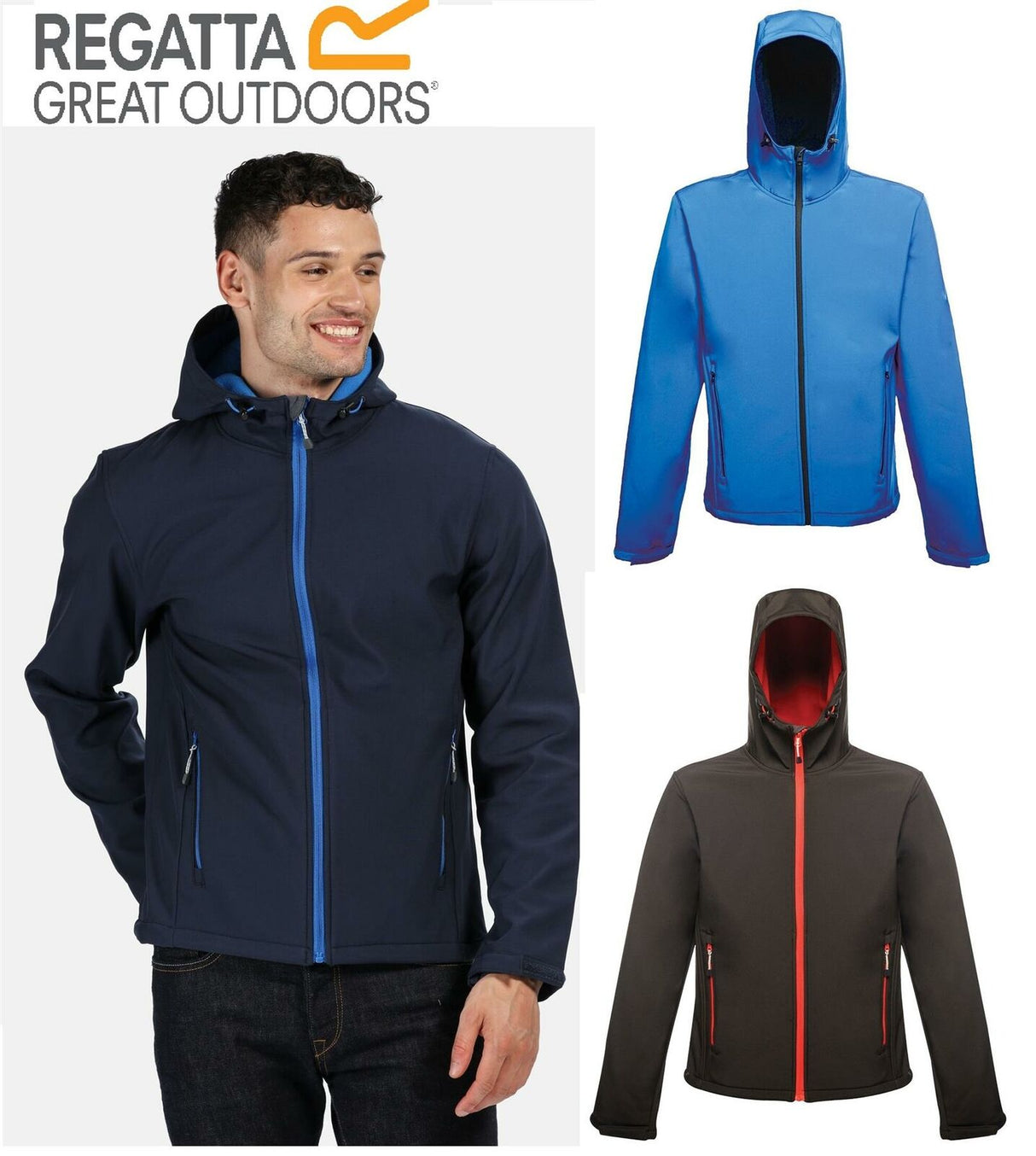 Regatta Mens Arley II Printable Softshell Hooded Jacket - Just £24.99! Shop now at Warwickshire Clothing.