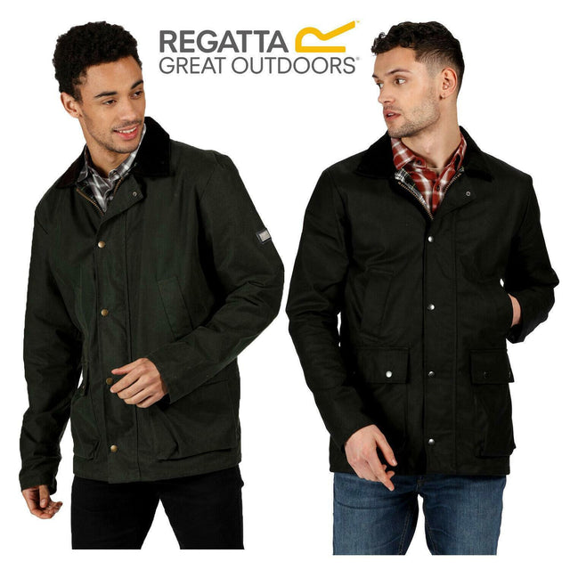 Regatta Mens Country Water Repellent Collared Full Zip Classic Coat - Just £39.99! Shop now at Warwickshire Clothing.