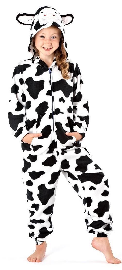 Childrens Onezee Dog Cow In One Pyjamas Full Suite Animal Sleepwear Girls Boys - Just £12.99! Shop now at Warwickshire Clothing.