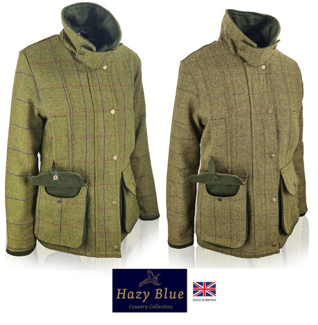 Hazy Blue Womens Quilted Derby Tweed Shooting Jacket - Just $84.99! Shop now at Warwickshire Clothing. Free Dellivery.