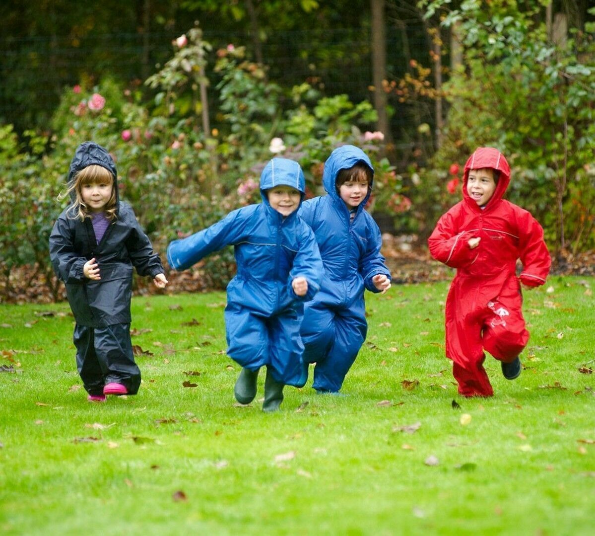 Regatta Kids Splosh Waterproof Padded All In One Rain Suit - Just £19.99! Shop now at Warwickshire Clothing.
