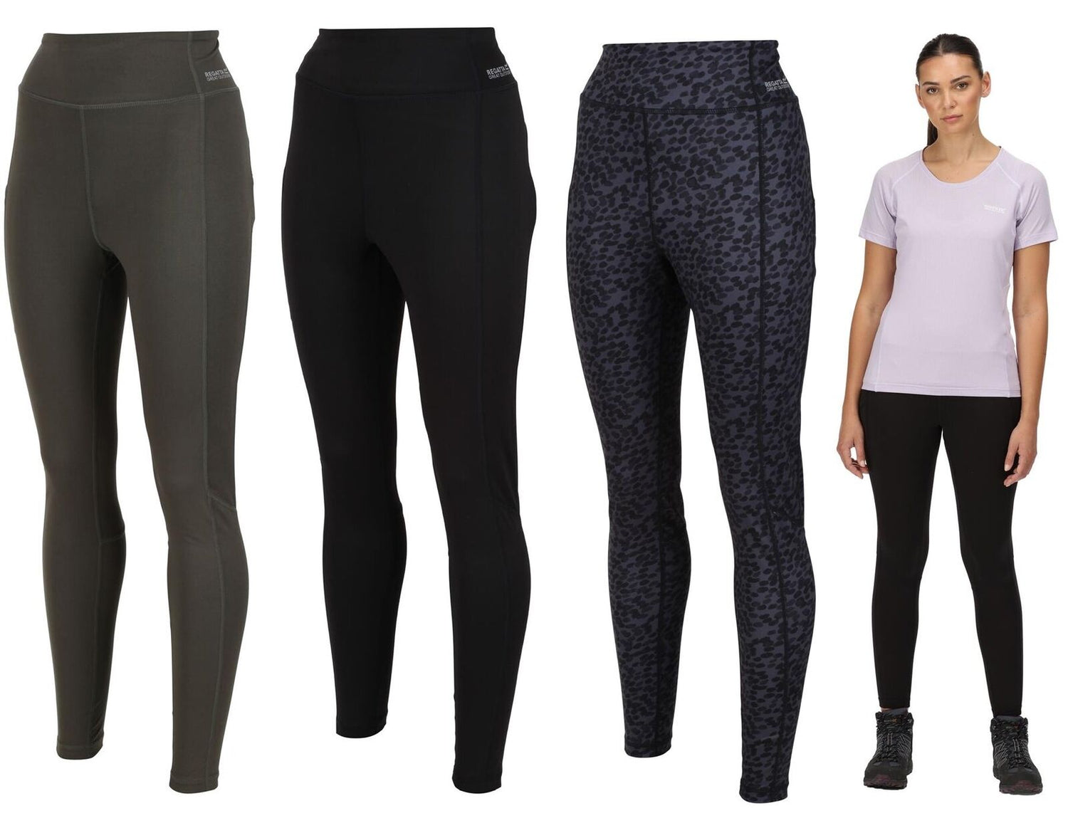 Regatta Womens Holeen II UV Protection Stretchy Leggings Gym Work Walking - Just £19.99! Shop now at Warwickshire Clothing.