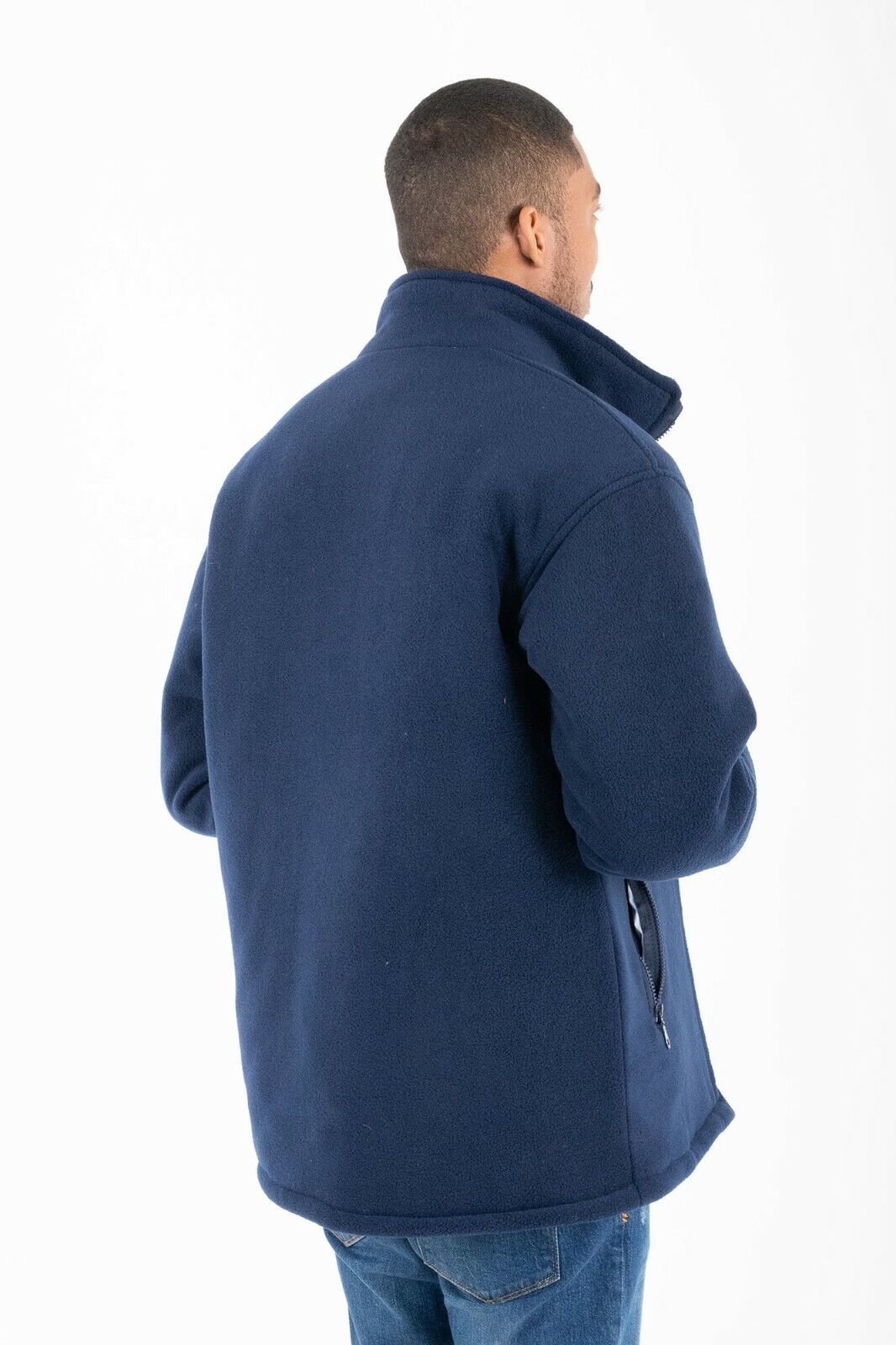 Hazy Blue Unisex Warm Quilted Padded Anti Pill Fleece Jacket - Just £29.99! Shop now at Warwickshire Clothing.