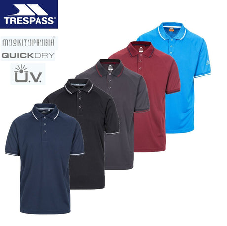 Trespass Mens Bonington Quick Dry Active Polo Shirt UV Insect Protection - Just $14.99! Shop now at Warwickshire Clothing. Free Dellivery.