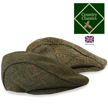Country Classics Traditional Kids Flat Peaky Tweed Cap - Just £14.99! Shop now at Warwickshire Clothing.