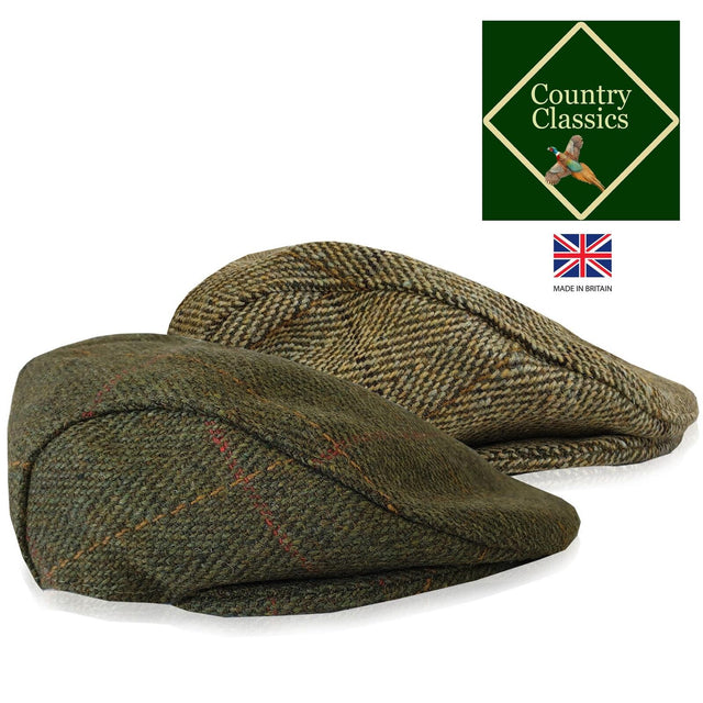 Country Classics Traditional Kids Flat Peaky Tweed Cap - Just £14.99! Shop now at Warwickshire Clothing.