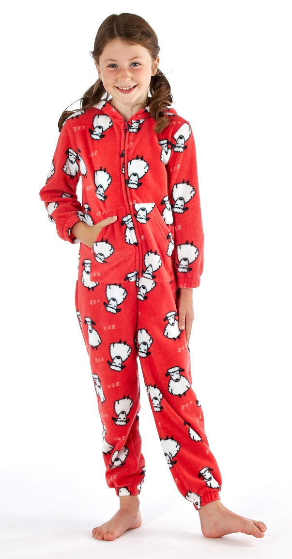 Childrens Onezee Dog Cow In One Pyjamas Full Suite Animal Sleepwear Girls Boys - Just £12.99! Shop now at Warwickshire Clothing.