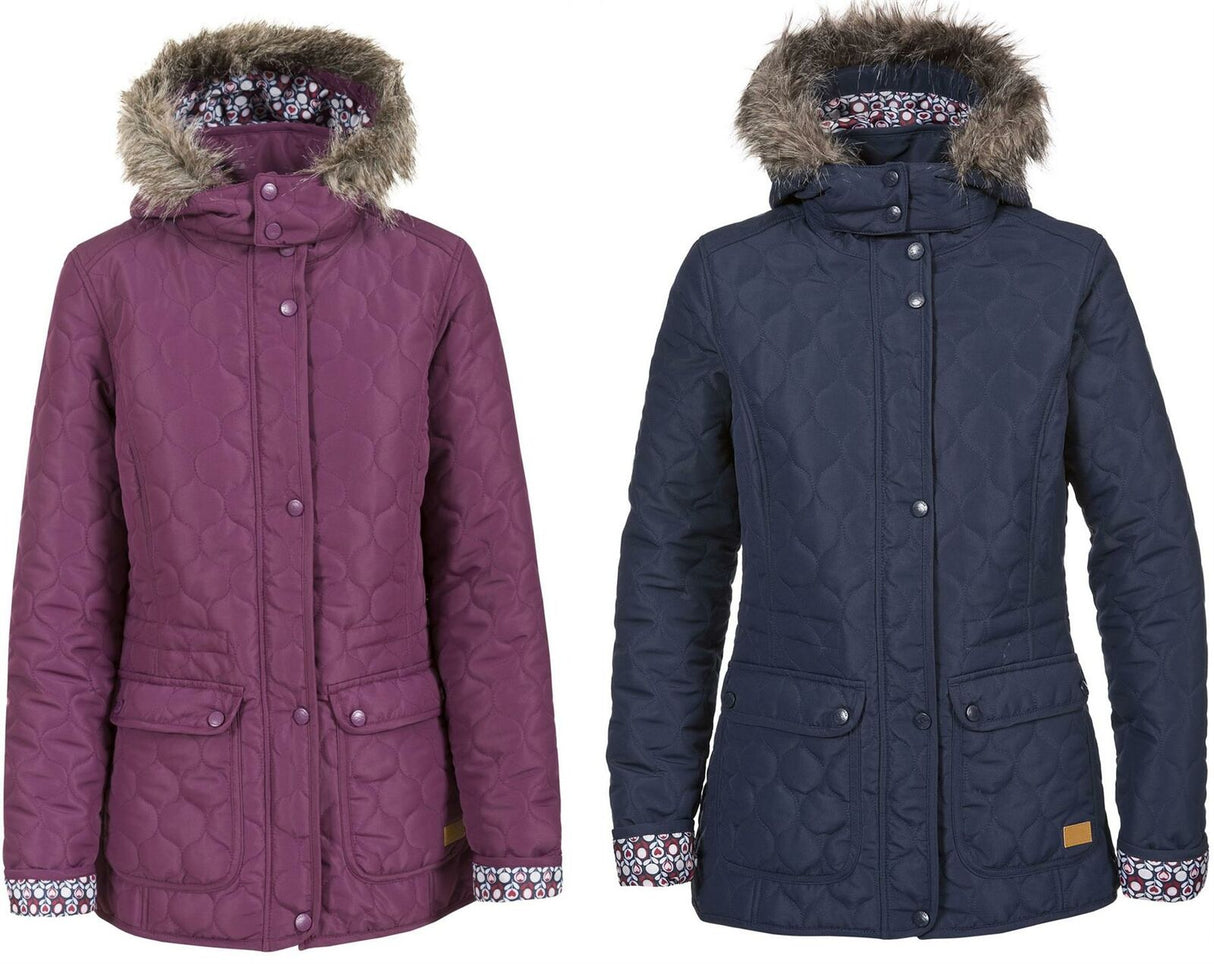 Trespass Womens Jenna Jacket Waterproof Qulited Padded Hooded Coat - Just £25.49! Shop now at Warwickshire Clothing.