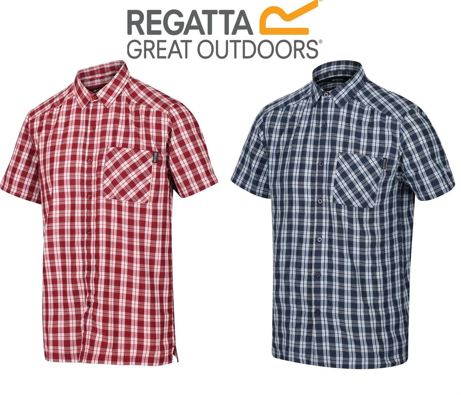 Regatta Mens Mindano V Check Short Sleeve Shirt - Just £14.99! Shop now at Warwickshire Clothing.