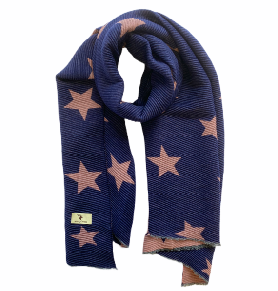 House of Tweed Star Pattern Luxury Ladies Scarf Womens Scarves Nature Warm - Just £12.99! Shop now at Warwickshire Clothing.