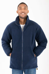 Hazy Blue Unisex Warm Quilted Padded Anti Pill Fleece Jacket - Just $29.99! Shop now at Warwickshire Clothing. Free Dellivery.