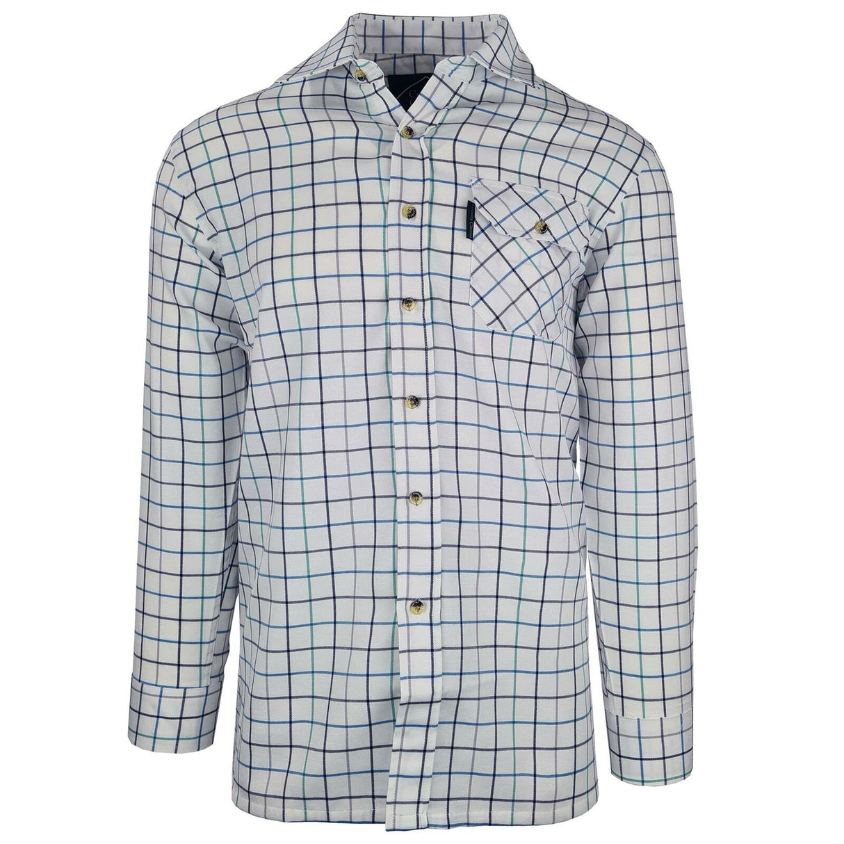 Country Classics Mens Long Sleeve Country Check Shirt - Blenheim Teal - Just £18.99! Shop now at Warwickshire Clothing.