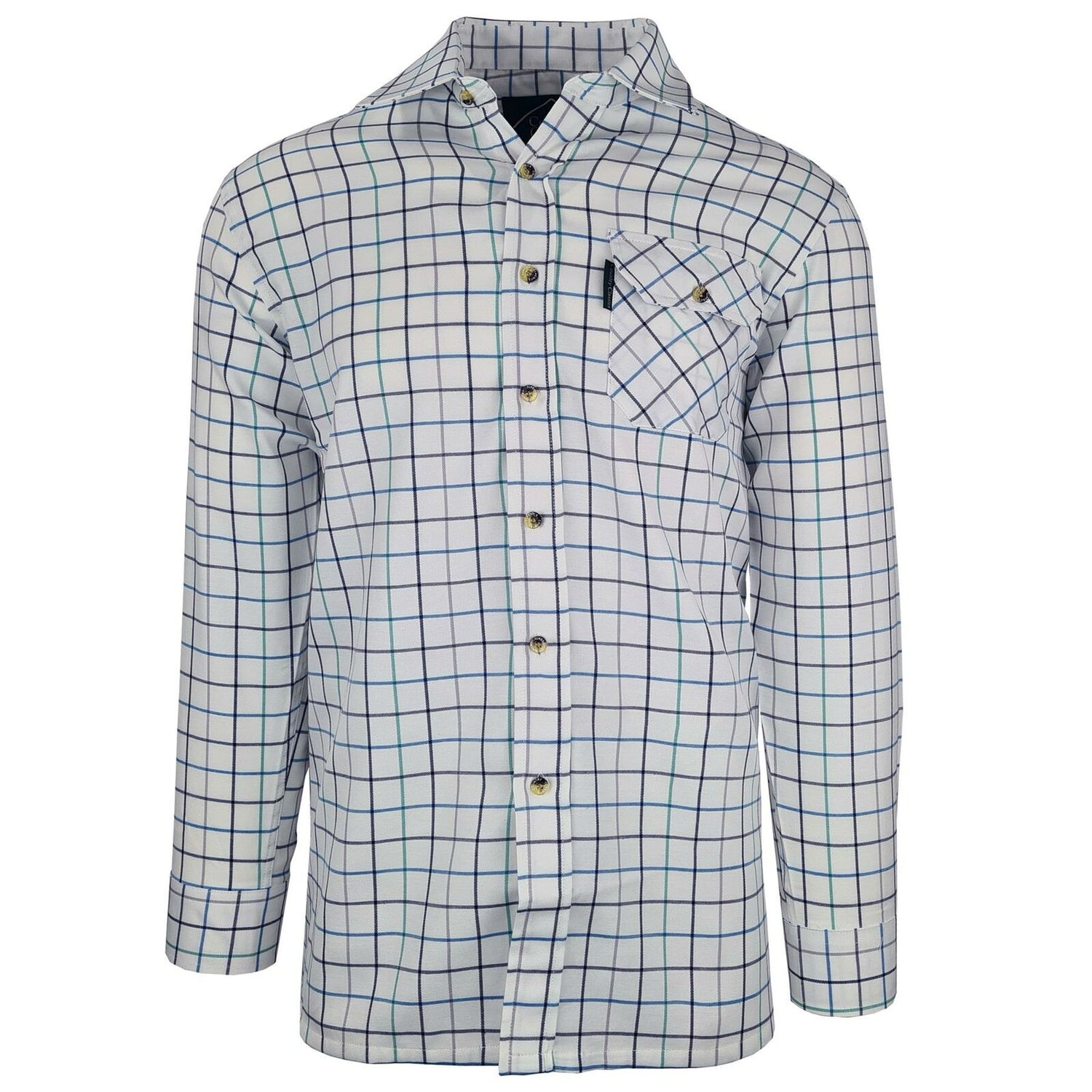 Country Classics Mens Long Sleeve Country Check Shirt - Blenheim Teal - Just £18.99! Shop now at Warwickshire Clothing.