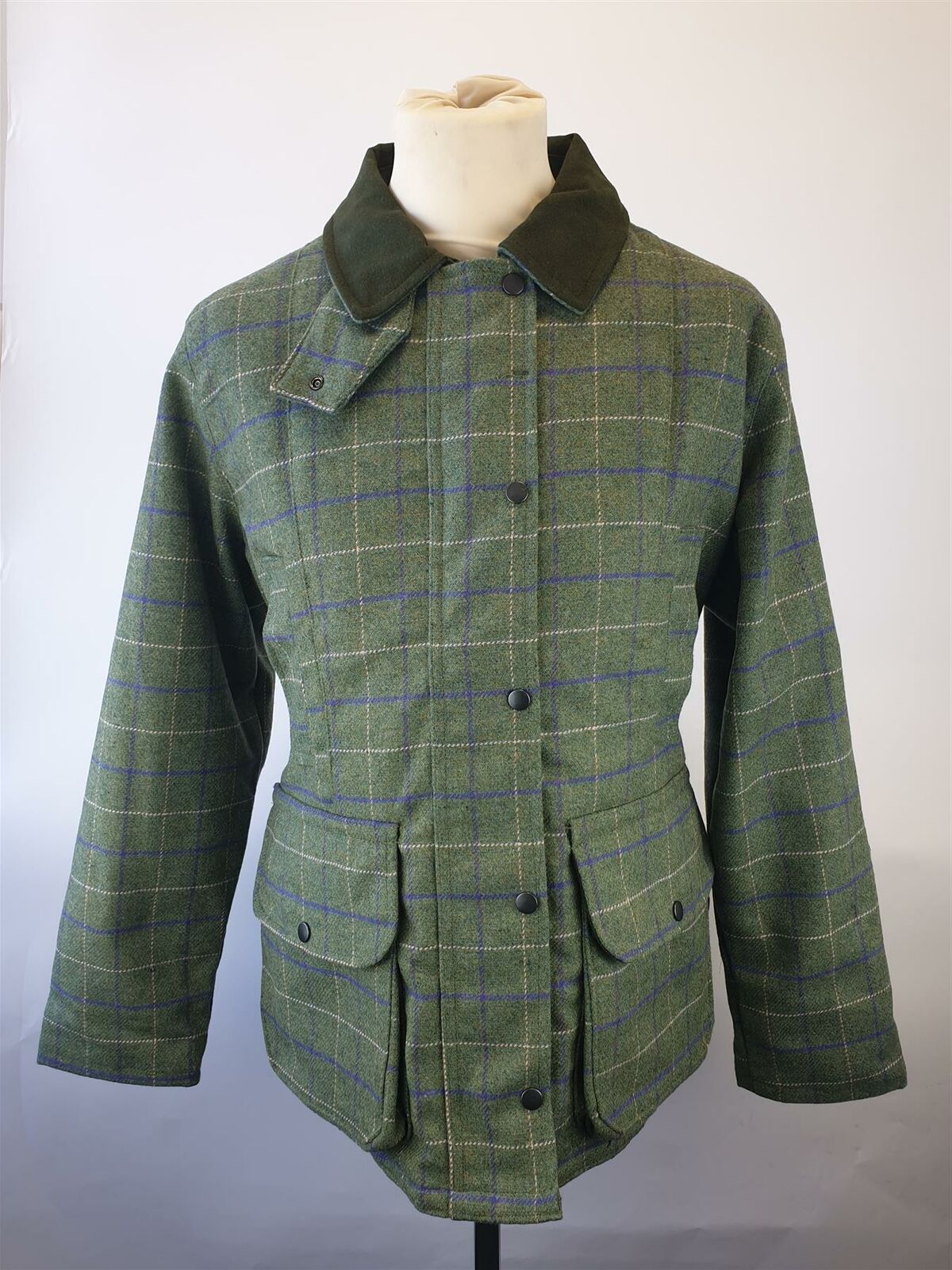 Saddle Womens Waterproof Check Tweed Hunting Shooting Jacket - Just £89.99! Shop now at Warwickshire Clothing.