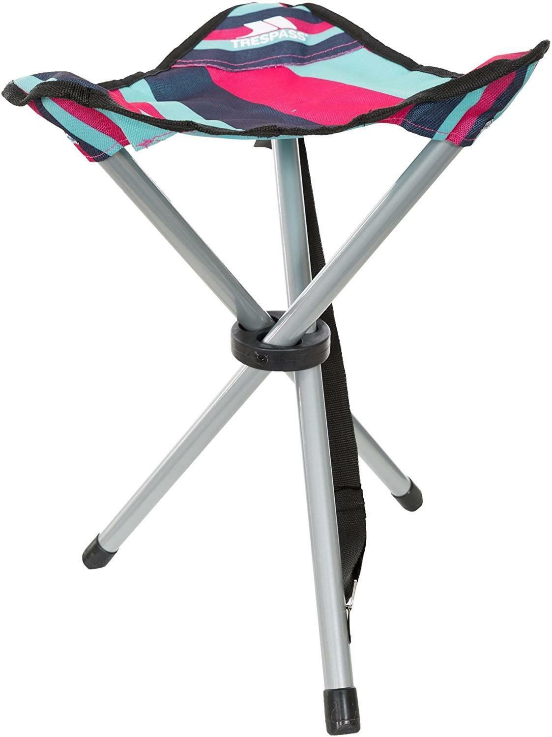 Trespass Ritchie Camping Fishing Folding Tripod Stool Seat Chair + Carrying Bag - Just £9.49! Shop now at Warwickshire Clothing.