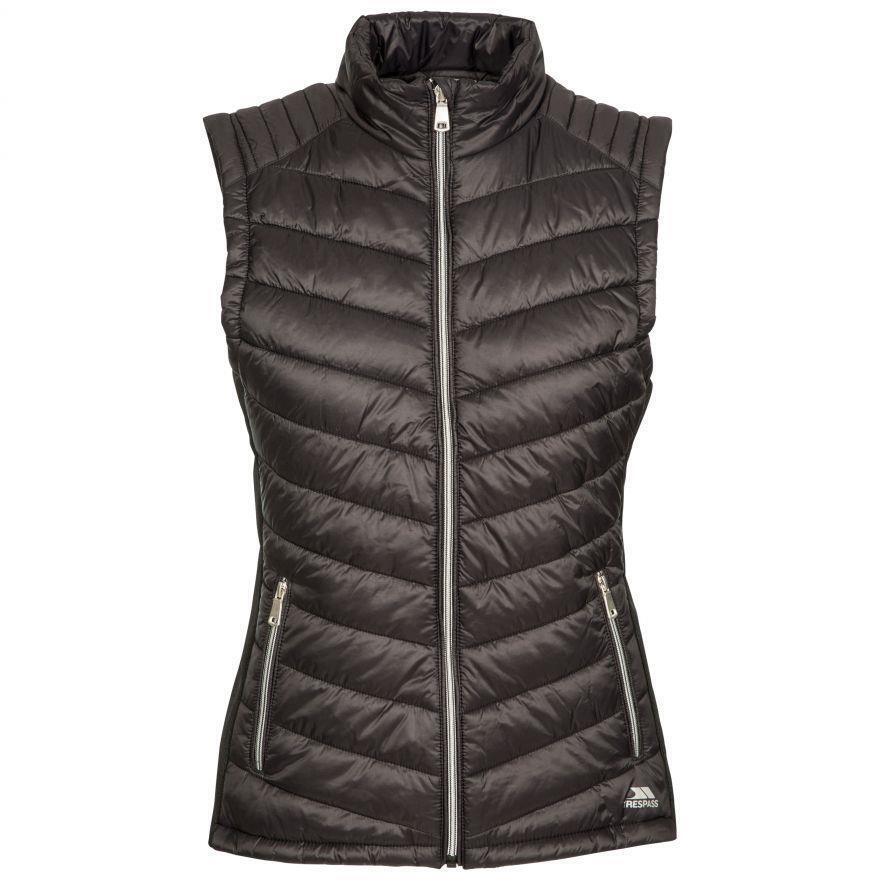 Trespass Elanora Womens Gilet padded Bodywarmer Black - Just £37.99! Shop now at Warwickshire Clothing.