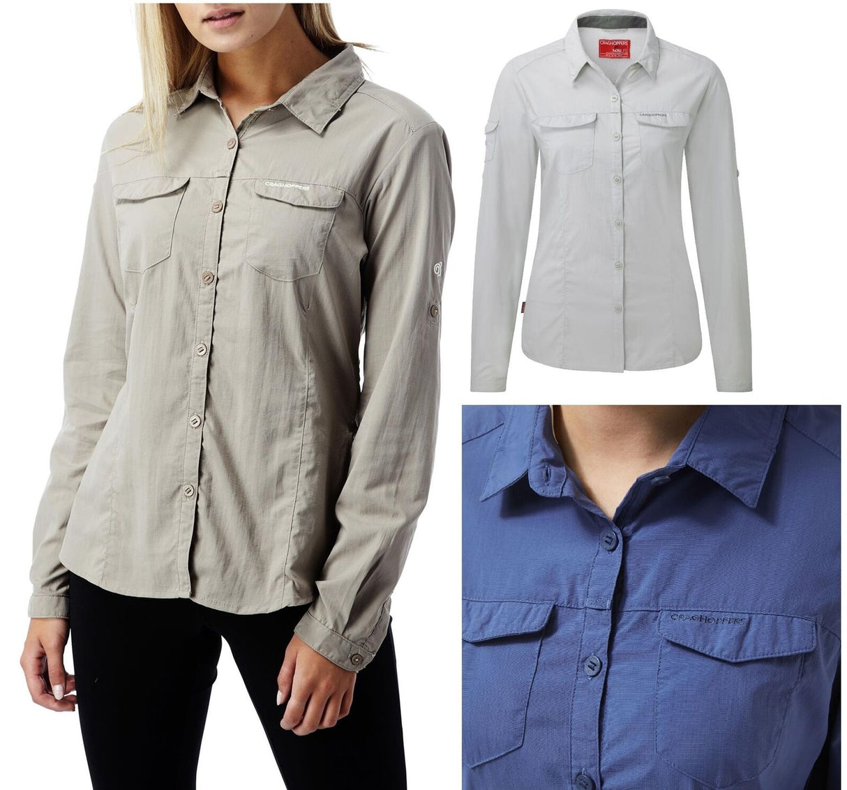 Craghoppers Womens Nosilife Adventure Long Sleeve Shirt - Just £49.99! Shop now at Warwickshire Clothing.