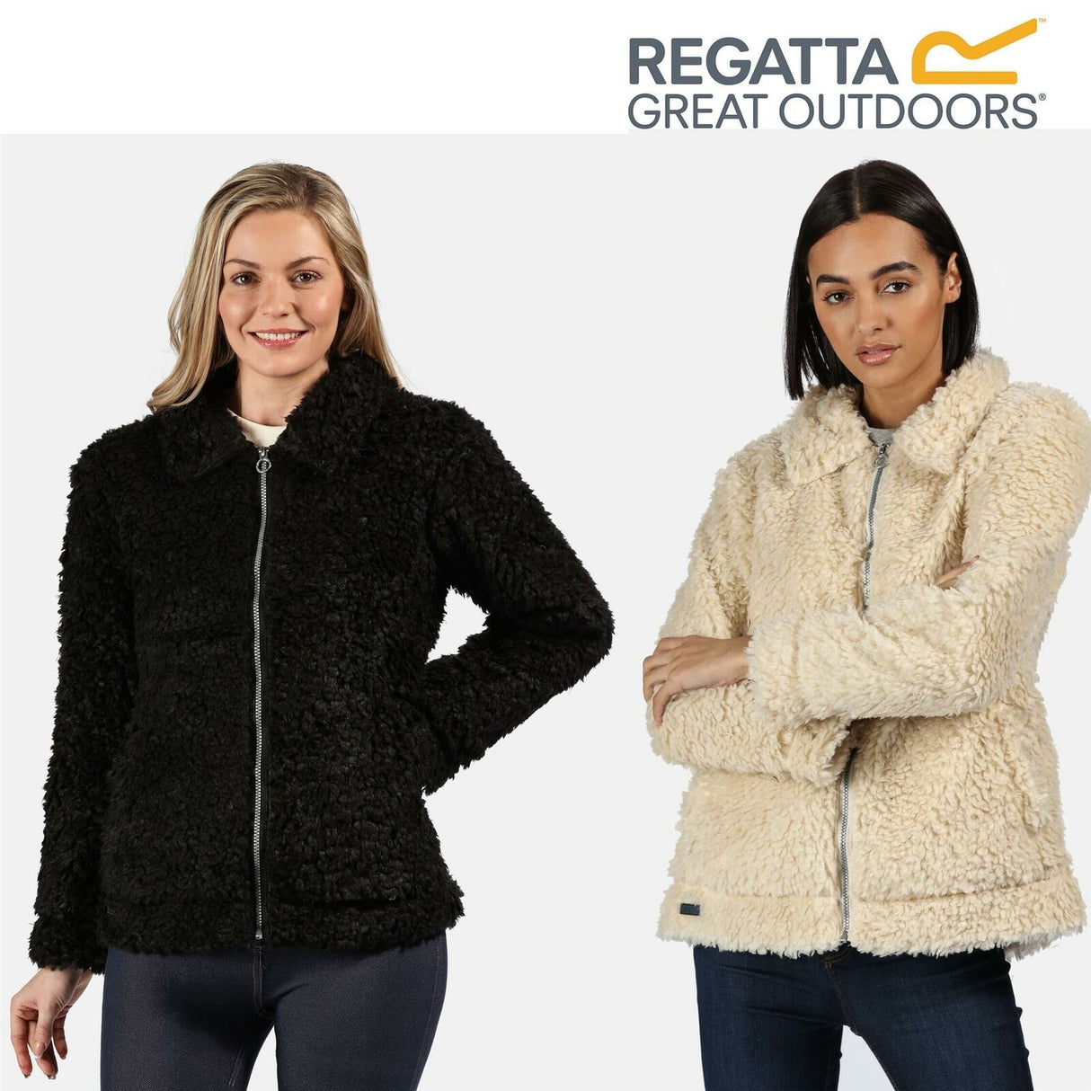 Regatta Womens Akasha Full Zip Fluffy Fleece - Just £29.99! Shop now at Warwickshire Clothing.
