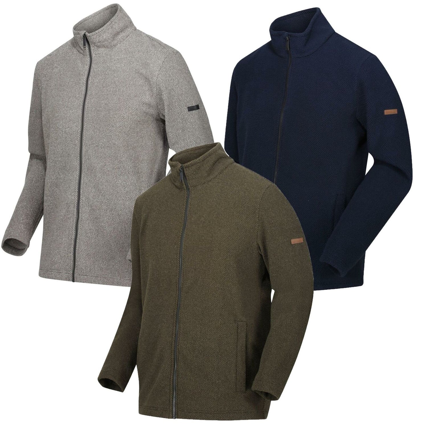Regatta Mens Esdras Full Zip Honeycomb Fleece Everyday Jacket - Just £24.99! Shop now at Warwickshire Clothing.
