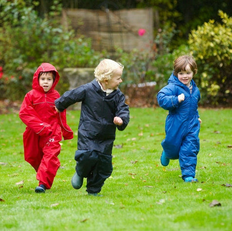 Regatta Kids Splosh Waterproof Padded All In One Rain Suit - Just £19.99! Shop now at Warwickshire Clothing.